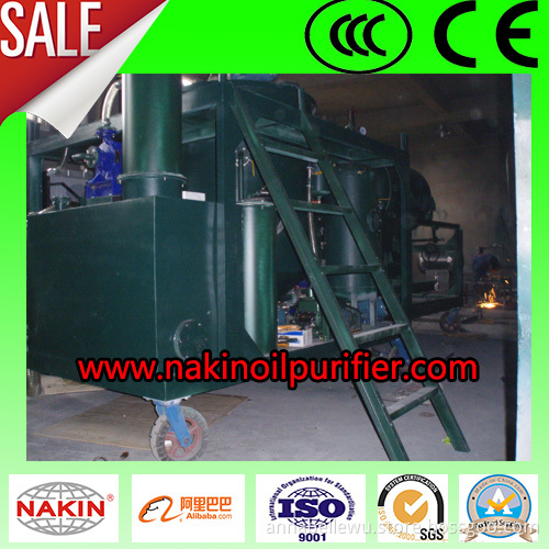 Black waste engine oil purifier